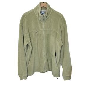 COLUMBIA VINTAGE Men's XL TALL CORE Interchange Fleece Zip Jacket Outdoor Beige